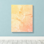 11x14-inch perzikkleurig, roze, geel Abstract mode Canvas Afdruk (Insitu (Houten vloer))