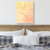11x14-inch perzikkleurig, roze, geel Abstract mode Canvas Afdruk (Insitu (Slaapkamer))