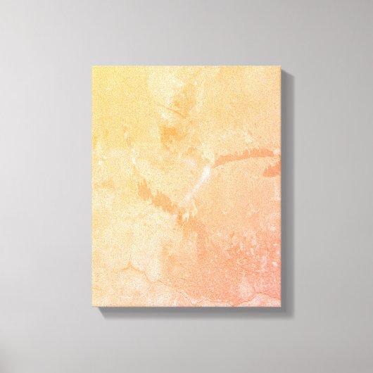 11x14-inch perzikkleurig, roze, geel Abstract mode Canvas Afdruk (Voorkant)
