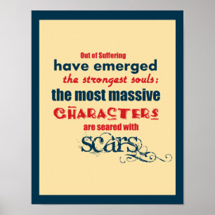 11x14 Inspirerend Citaat Typografie Poster