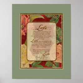 11x14 Jubileum, Love Chapter 1 Corinthians 13 Poster