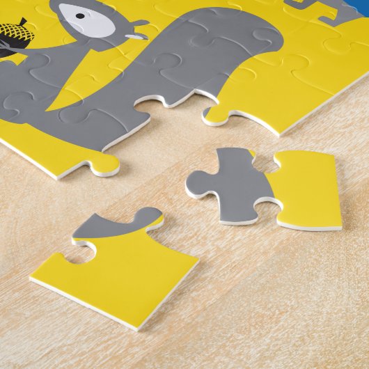 11x14 Kinder dierpuzzel voor kleurenblinde Kindere Legpuzzel (Zijkant)