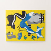 11x14 Kinder dierpuzzel voor kleurenblinde Kindere Legpuzzel (Horizontaal)