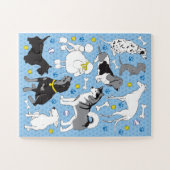 11x14 Kinder Dog Puzzle voor kleurenblinde Kindere Legpuzzel (Horizontaal)