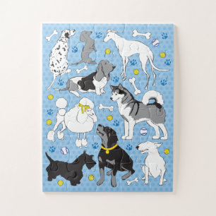 11x14 Kinder Dog Puzzle voor kleurenblinde Kindere Legpuzzel