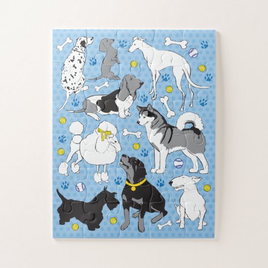 11x14 Kinder Dog Puzzle voor kleurenblinde Kindere Legpuzzel (Verticaal)