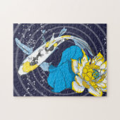 11x14 Koi en Lotus Puzzle voor kleurenblinden Legpuzzel (Horizontaal)