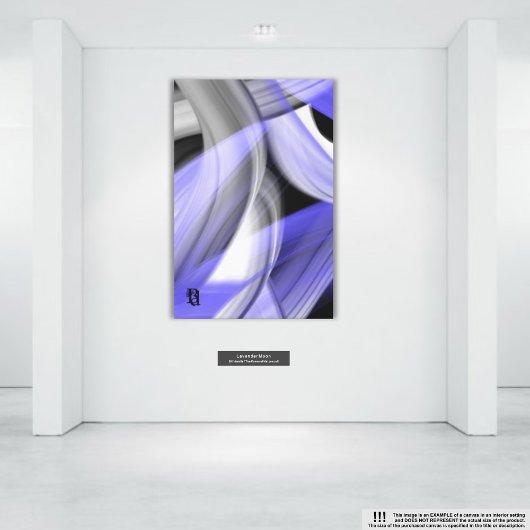 11x14" Lavendel Moon Trend Abstracte Art Violet Canvas Afdruk