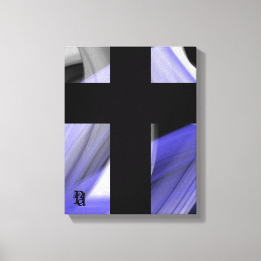 11x14" Lavender Moon Trend Abstract Art Violet Canvas Afdruk (Voorkant)