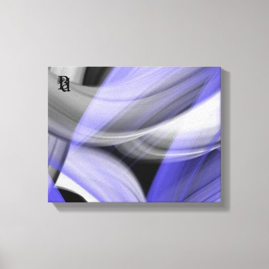 11x14" Lavender Moon Trend Abstract Art Violet Canvas Afdruk (Voorkant)