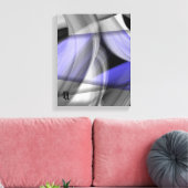 11x14" Lavender Moon Trend Abstract Art Violet Canvas Afdruk (Insitu (Woonkamer))