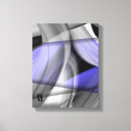 11x14" Lavender Moon Trend Abstract Art Violet Canvas Afdruk