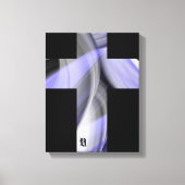 11x14" Lavender Moon Trend Abstract Art Violet Canvas Afdruk (Voorkant)