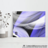 11x14" Lavender Moon Trend Abstract Art Violet Canvas Afdruk