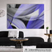11x14" Lavender Moon Trend Abstract Art Violet Canvas Afdruk