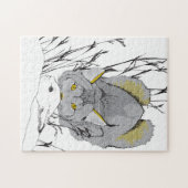 11x14 Lynx en Hare puzzel voor kleurenblinden Legpuzzel (Horizontaal)