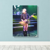 11x14 Lzzy Hale Halestorm Canvas Rock N Roll Afdruk (Insitu (Houten vloer))