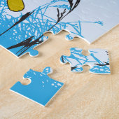 11x14 Mad March Hares puzzel voor kleurenblinden Legpuzzel (Zijkant)