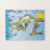 11x14 Mad March Hares puzzel voor kleurenblinden Legpuzzel (Horizontaal)