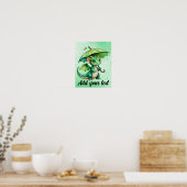 11x14 Pastel Draak Muurkunst Poster (Keuken)