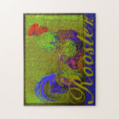 11x14 Rooster Chicken Hen Puzzle Legpuzzel (Verticaal)