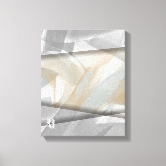 11x14" Sandy Tornado Trend Abstracte Kunst Beige Canvas Afdruk (Voorkant)