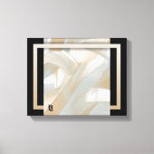 11x14" Sandy Tornado Trend Abstracte Kunst Beige Canvas Afdruk (Voorkant)