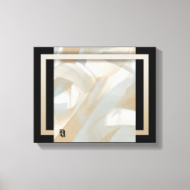 11x14" Sandy Tornado Trend Abstracte Kunst Beige Canvas Afdruk