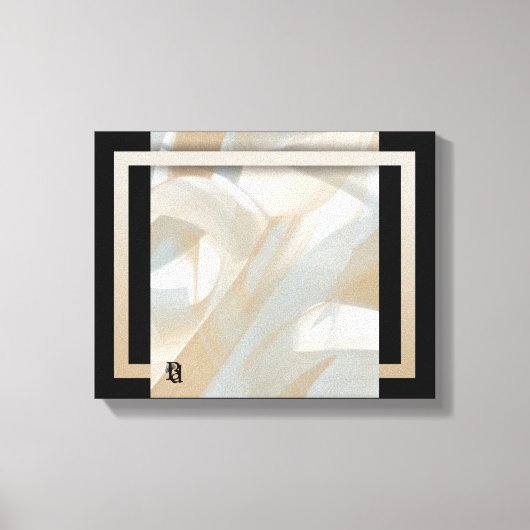 11x14" Sandy Tornado Trend Abstracte Kunst Beige Canvas Afdruk (Voorkant)
