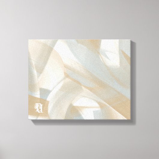 11x14" Sandy Tornado Trend Abstracte Kunst Beige Canvas Afdruk (Voorkant)