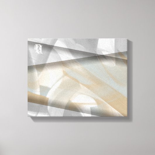 11x14" Sandy Tornado Trend Abstracte Kunst Beige Canvas Afdruk (Voorkant)