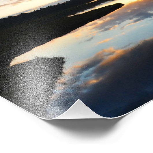 11X14 Sunset Reflection Foto Afdruk (Hoek)