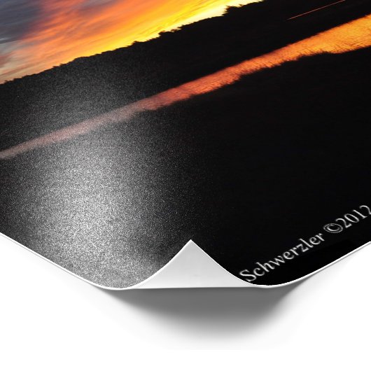 11X14 Sunset Streaks Foto Afdruk (Hoek)