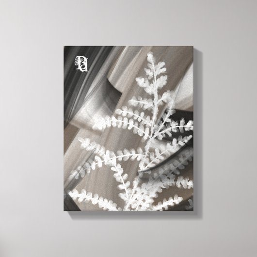 11x14" Terra’s Tender Whisper Abstract Brown Flowe Canvas Afdruk (Voorkant)