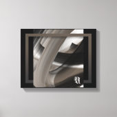 11x14" Terra’s Tender Whisper Abstract Brown Flowe Canvas Afdruk (Voorkant)