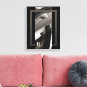 11x14" Terra’s Tender Whisper Abstract Brown Flowe Canvas Afdruk (Insitu (Woonkamer))