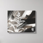 11x14" Terra’s Tender Whisper Abstract Brown Flowe Canvas Afdruk (Voorkant)