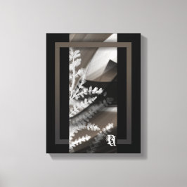 11x14" Terra’s Tender Whisper Abstract Brown Flowe Canvas Afdruk