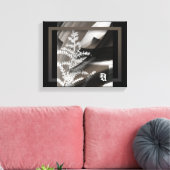 11x14" Terra’s Tender Whisper Abstract Brown Flowe Canvas Afdruk (Insitu (Woonkamer))