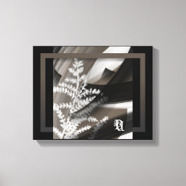 11x14" Terra’s Tender Whisper Abstract Brown Flowe Canvas Afdruk