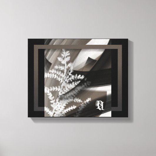 11x14" Terra’s Tender Whisper Abstract Brown Flowe Canvas Afdruk (Voorkant)