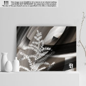 11x14" Terra’s Tender Whisper Abstract Brown Flowe Canvas Afdruk