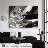 11x14" Terra’s Tender Whisper Abstract Brown Flowe Canvas Afdruk