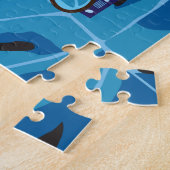 11x14 Tijgerpuzzel voor kleurenblinden Legpuzzel (Zijkant)