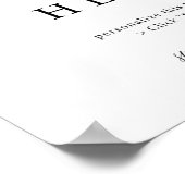 11x14" Verticaal/Portret Poster Bord (Hoek)