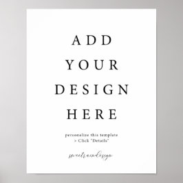 11x14" Verticaal/Portret Poster Bord