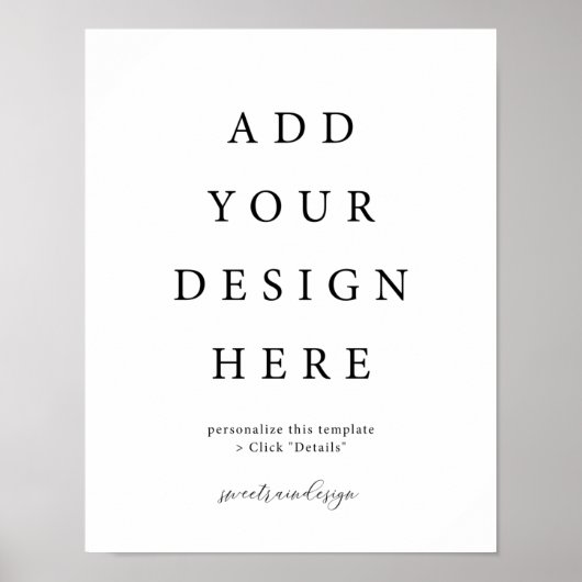 11x14" Verticaal/Portret Poster Bord (Voorkant)