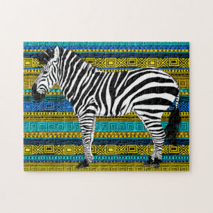11x14 Zebra Puzzel voor kleurblinden