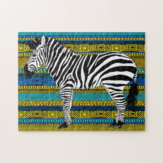 11x14 Zebra Puzzel voor kleurblinden (Horizontaal)