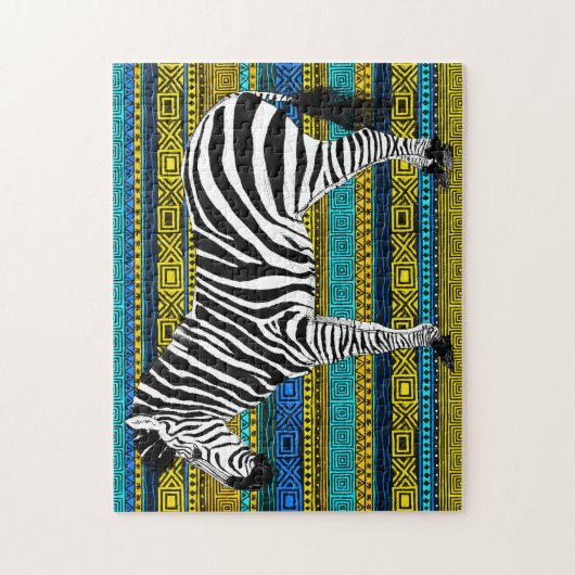 11x14 Zebra Puzzel voor kleurblinden Legpuzzel (Verticaal)